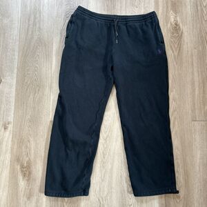 Polo Ralph Lauren Sweatpants Mens Medium Black Drawstring Fleece Jogger Pants